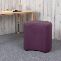Flash Furniture ZB-FT-045C-18-PURPLE-GG Soft Seating Collaborative Moon for Classrooms and Common Spaces - 18